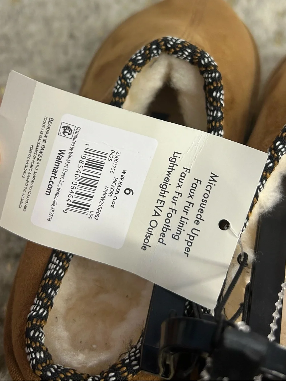 5‎ for $25🔥Pawz Tan Suede Slip On Moccassin Slippers Girls Size 6- New